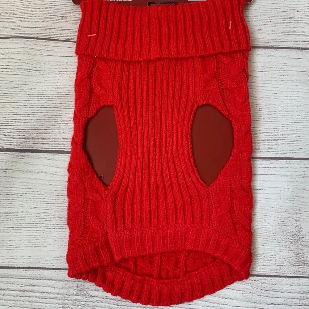 Wondershop at Target Red Knit Pet Sweater Pullover Size XS Up To 10lbs Cat Dog